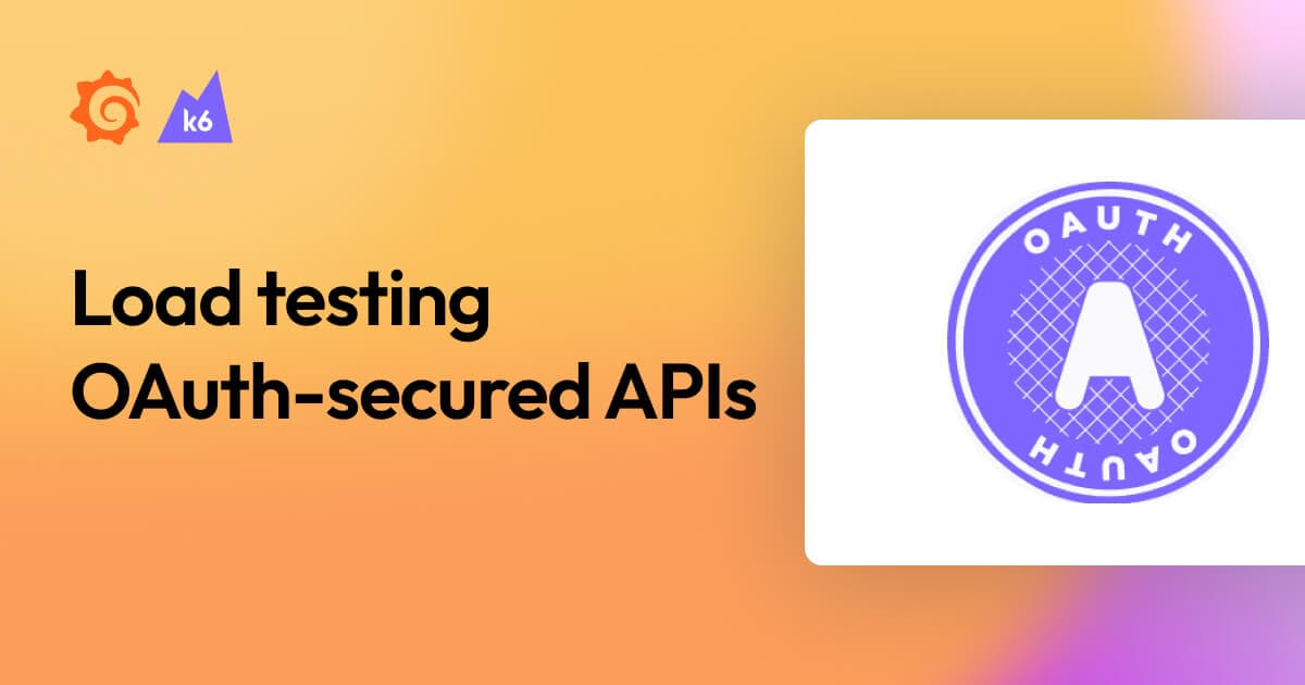 How to load test OAuth-secured APIs