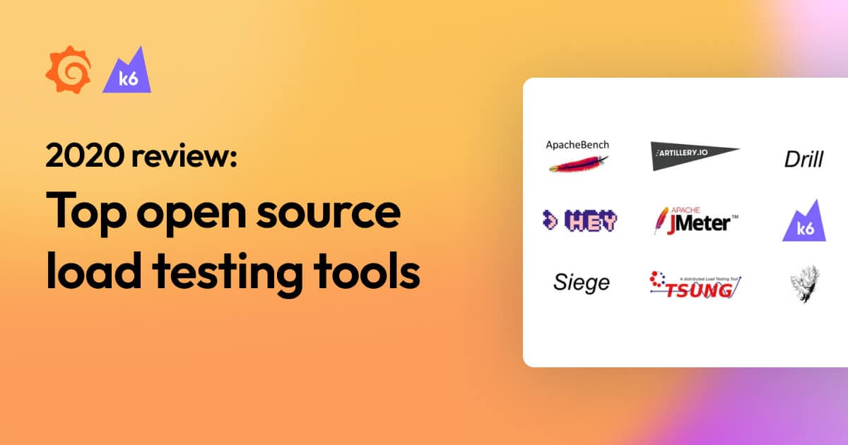 Open source load testing tool review: 2020