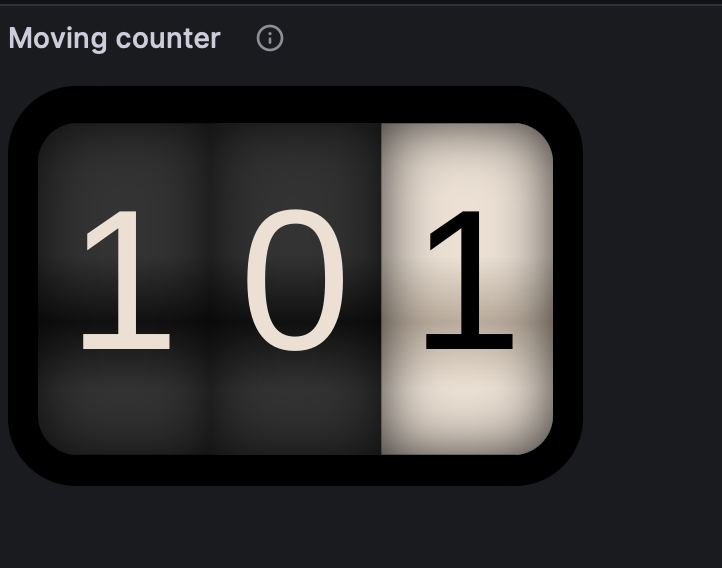 Sample counter 3 digit value