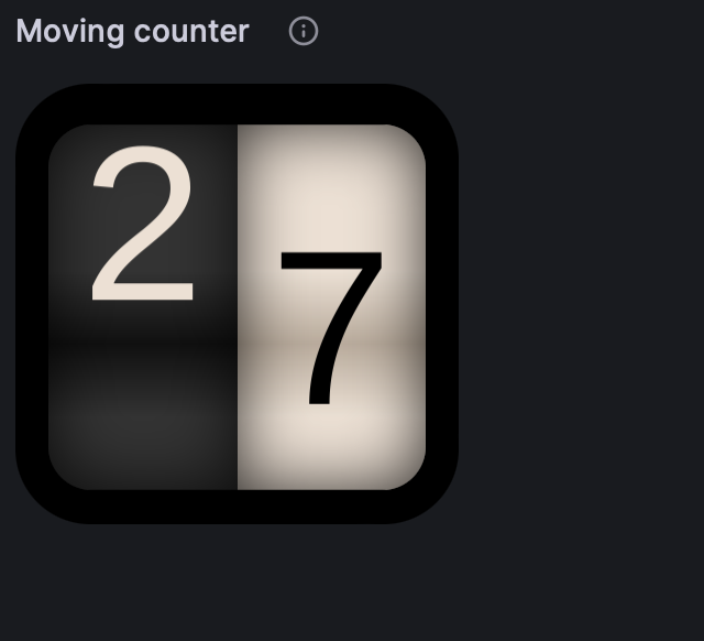 Counter in transition