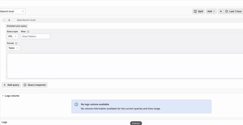 a gif demo on writing PPL queries