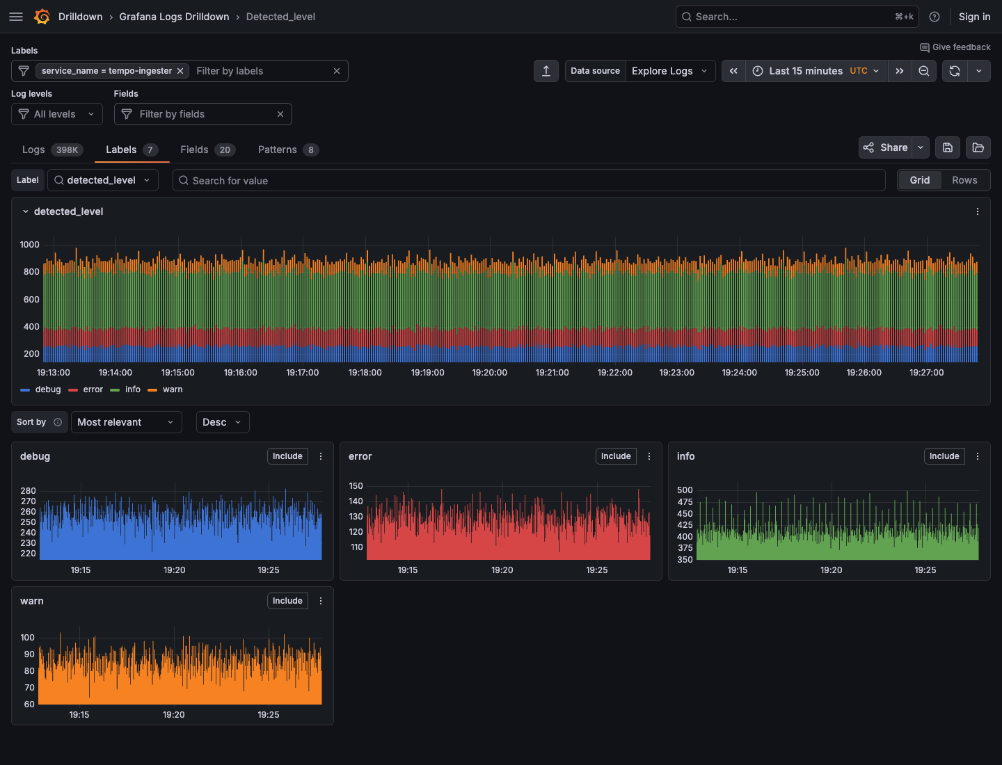 Sorting controls Sorting in Grafana Logs Drilldown