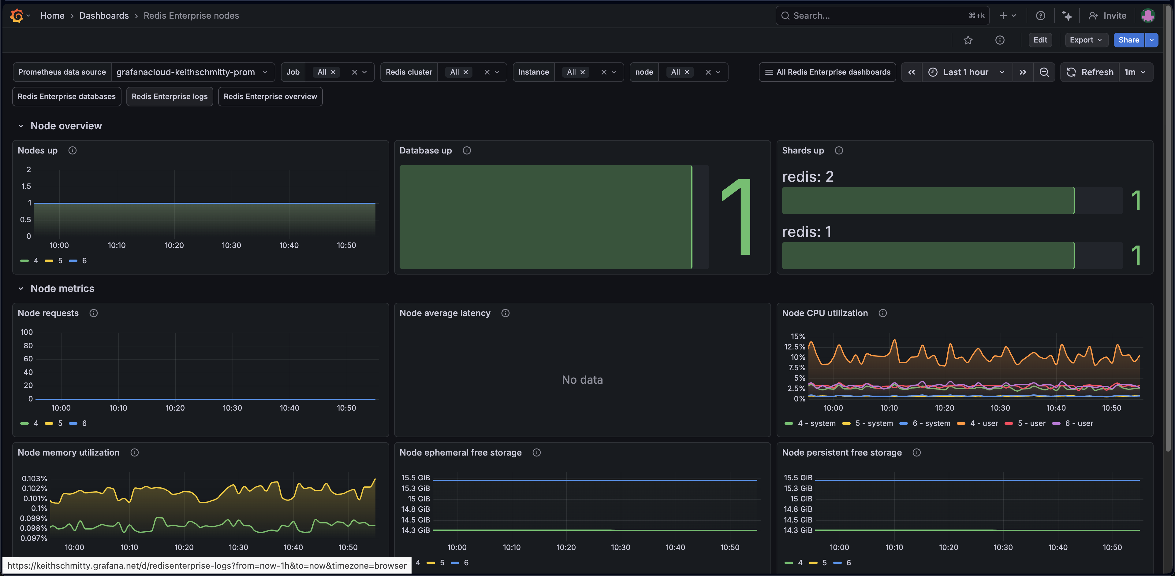 Redis Enterprise node overview (1/2)