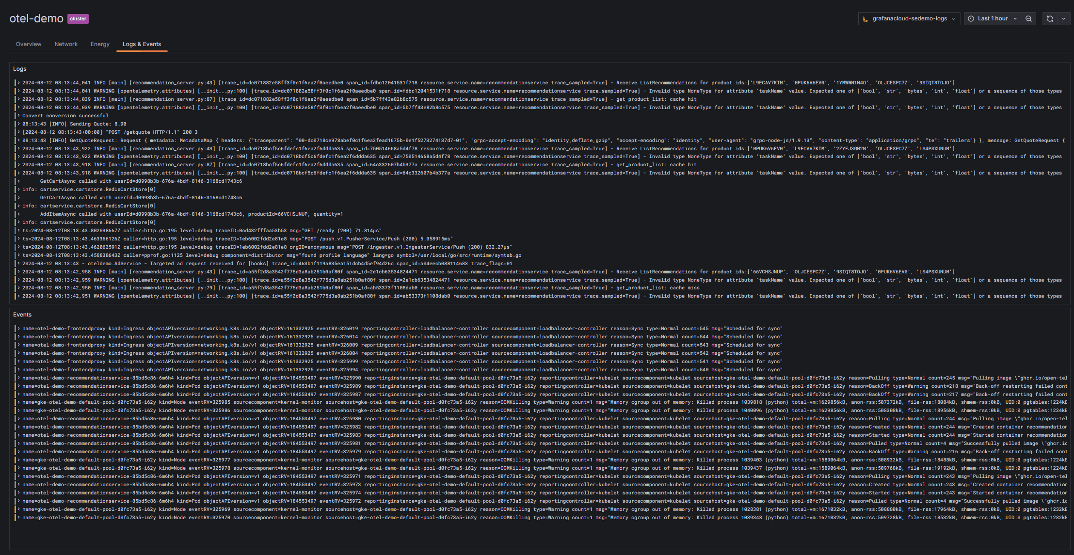 correlated logs