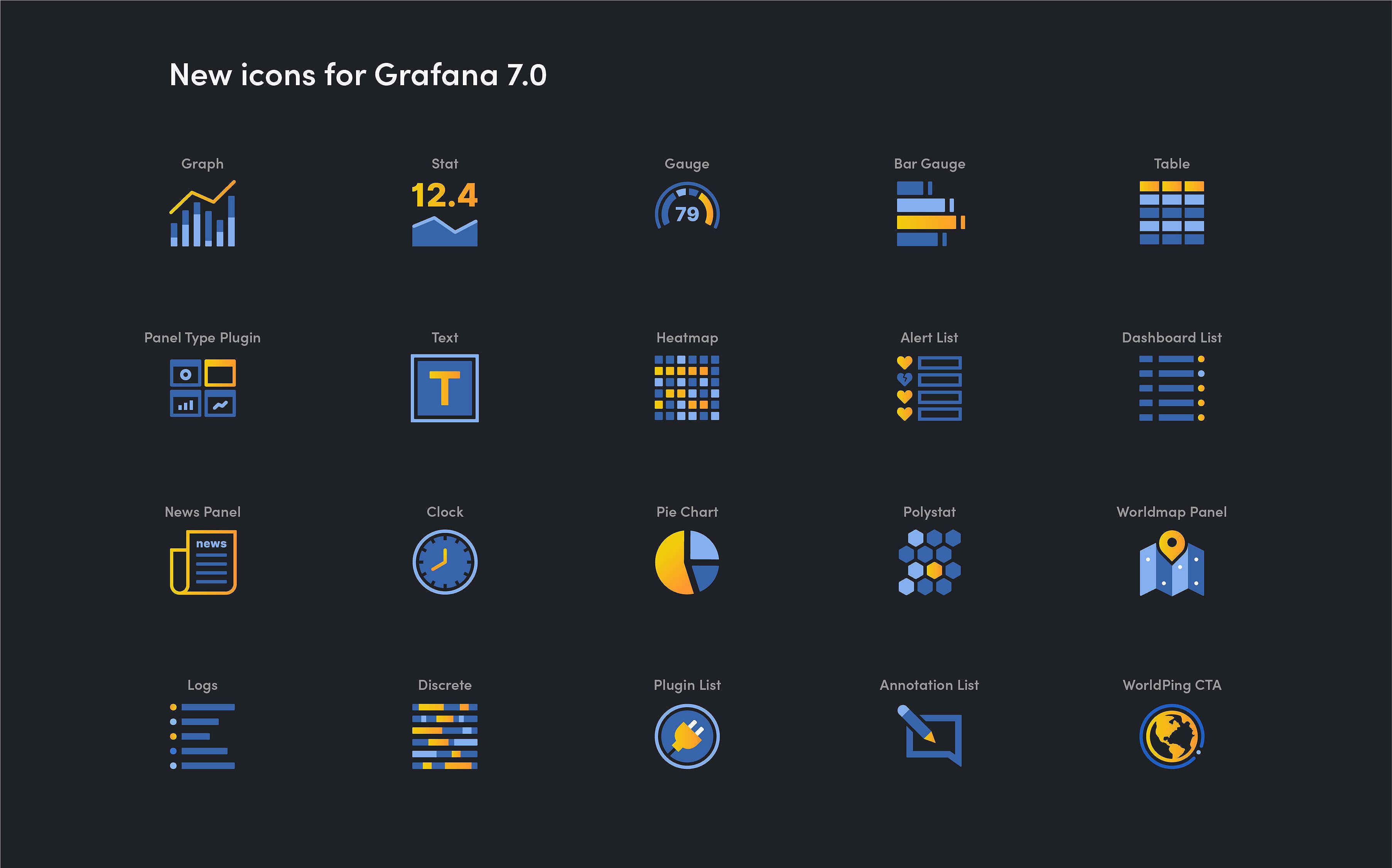 New icons in 7.0 New icons in 7.0