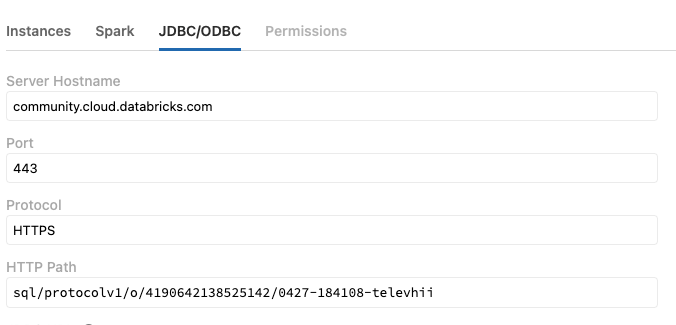 Screenshot of Databricks UI for driver settings. Screenshot of Databricks UI for driver settings.