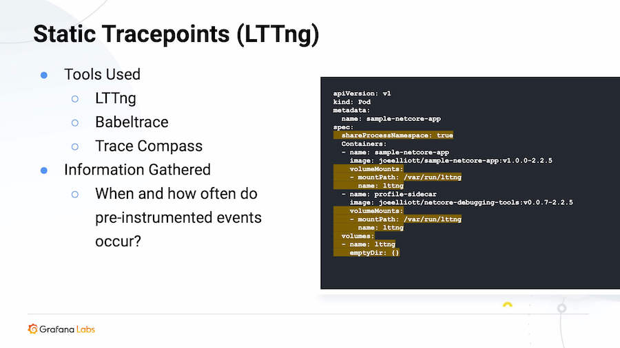 Static Tracepoints (LTTng) Static Tracepoints (LTTng)