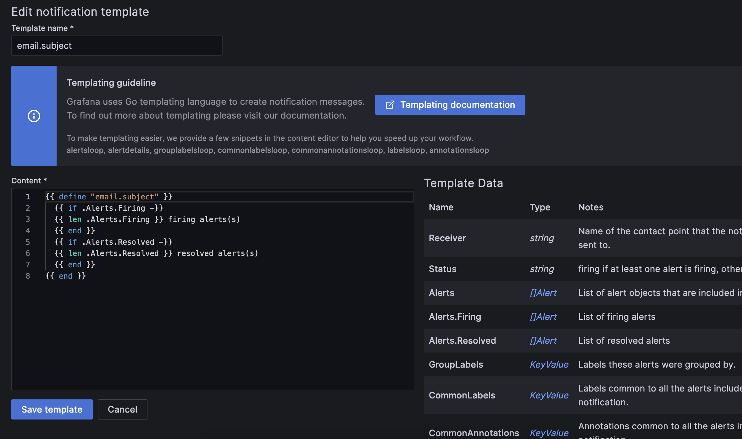 Edit notification template email.subject Edit notification template email.subject