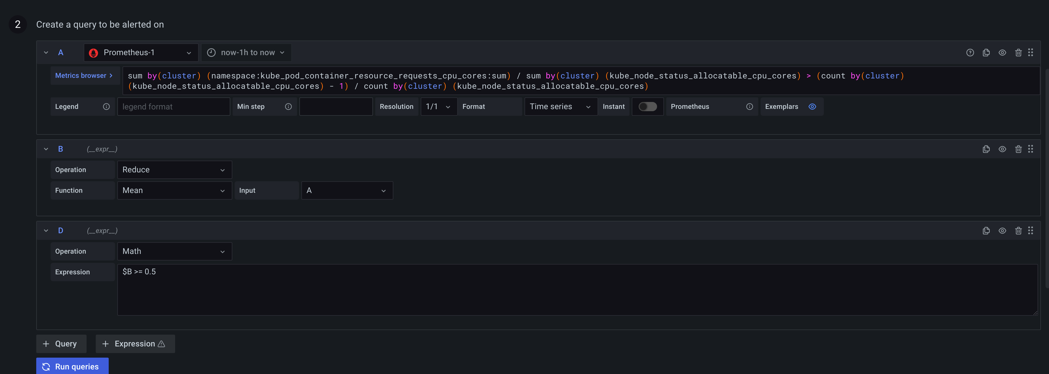 Query section multi dimensional