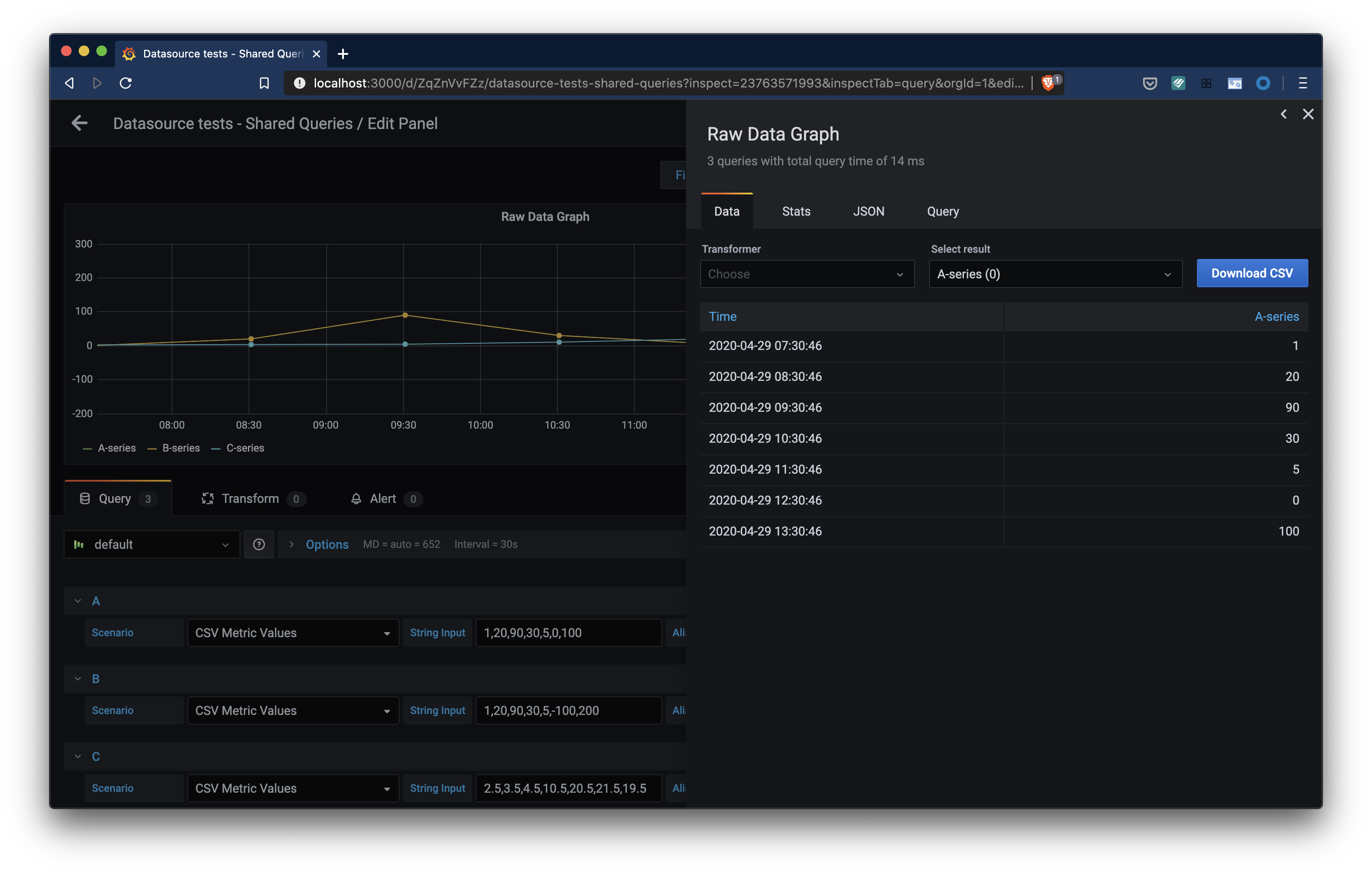 Panel Edit - Export raw data to CSV Panel Edit - Export raw data to CSV