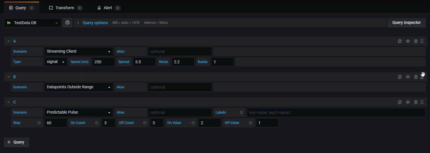 Drag to reorder queries Drag to reorder queries